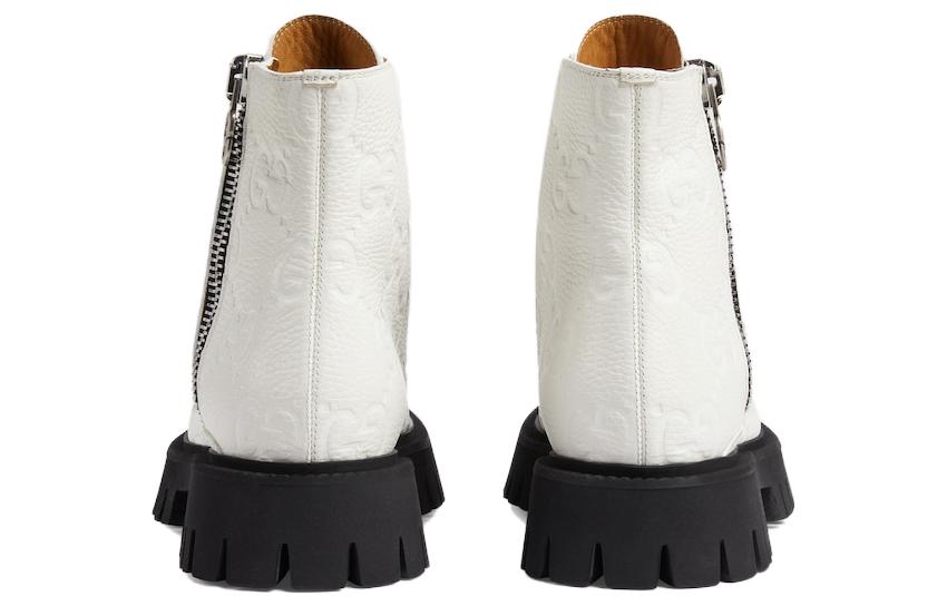 (W) Gucci Leather CMFT Casual Ankle Boot 'White' 圖 5