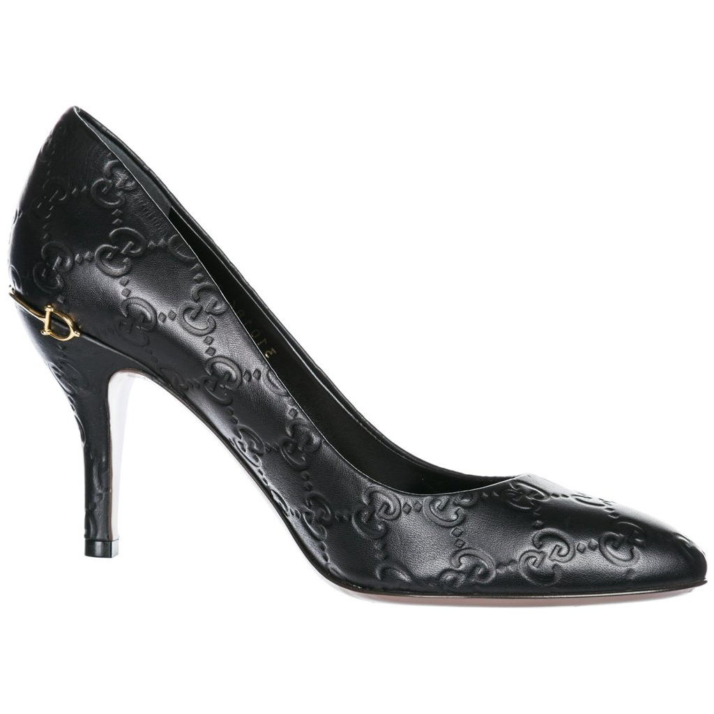 Order (W) Gucci Tacchi Alti Stiletto Neri in Pelle Comfort Moda 7.4cm 310184-AA600-1000