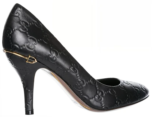 (W) Gucci Tacchi Alti Stiletto Neri in Pelle Comfort Moda 7.4cm 310184-AA600-1000 Shop (W) Gucci Tacchi Alti Stiletto Neri in Pelle Comfort Moda 7.4cm 310184-AA600-1000