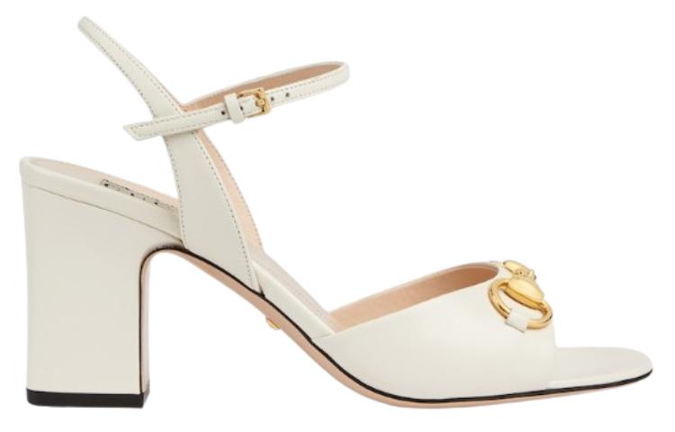 Order (W) 古驰白色皮革舒适拖鞋 771603-C9D00-9022