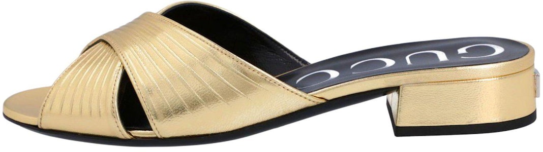 (W) Sandalias Gucci de Piel con Correa Cruzada 'Oro' 645388-B8B00-8053 Buy (W) Sandalias Gucci de Piel con Correa Cruzada 'Oro' 645388-B8B00-8053