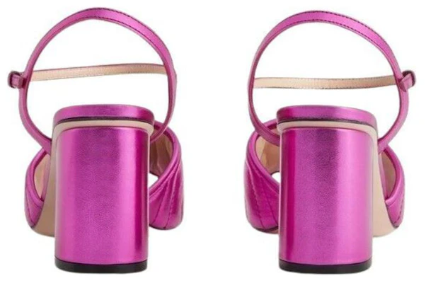 (W) Sandali Gucci di Pelle Double G con Cristalli ''Viola Rosso'' 699918-B8B20-5600 Details for (W) Sandali Gucci di Pelle Double G con Cristalli ''Viola Rosso'' 699918-B8B20-5600