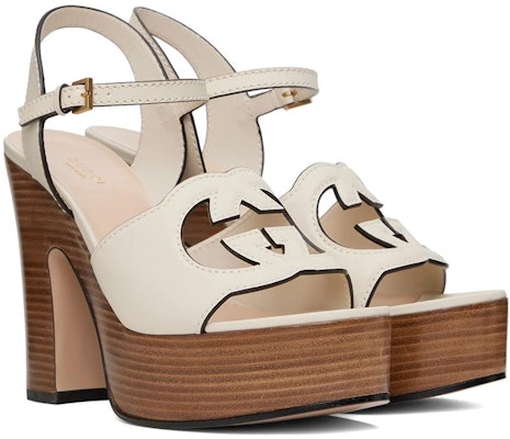 (W) 구찌 더블 G 컷아웃 청키 힐 샌들 (화이트) 730022-US000-9022 Shop (W) 구찌 더블 G 컷아웃 청키 힐 샌들 (화이트) 730022-US000-9022