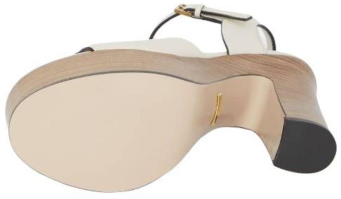 (W) 구찌 더블 G 컷아웃 청키 힐 샌들 (화이트) 730022-US000-9022 Details for (W) 구찌 더블 G 컷아웃 청키 힐 샌들 (화이트) 730022-US000-9022