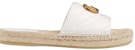 (W) Gucci Sandal Espadrille Kulit 'Putih Emas' 573028-BKO00-9014