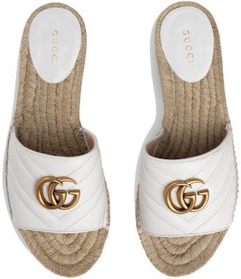 (Women) Gucci Leather Espadrille Sandal 'White Gold' 573028-BKO00-9014 Shop (Women) Gucci Leather Espadrille Sandal 'White Gold' 573028-BKO00-9014