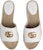 (W) Gucci Sandal Espadrille Kulit 'Putih Emas' 573028-BKO00-9014