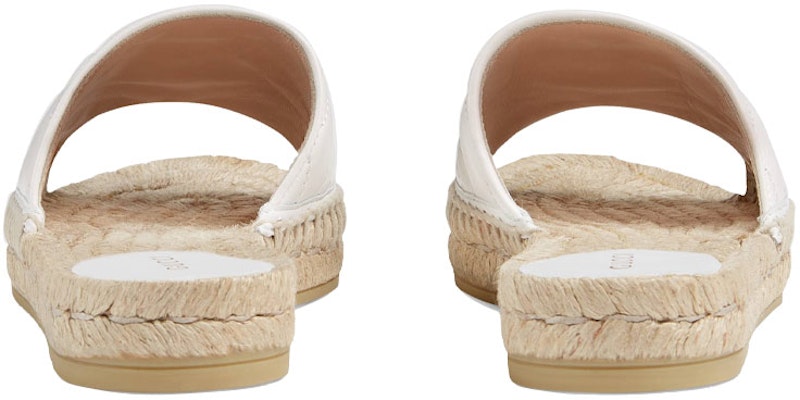 (Women) Gucci Leather Espadrille Sandal 'White Gold' 573028-BKO00-9014 Purchase (Women) Gucci Leather Espadrille Sandal 'White Gold' 573028-BKO00-9014