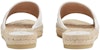 (W) Gucci Sandal Espadrille Kulit 'Putih Emas' 573028-BKO00-9014