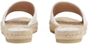 Purchase (W) Gucci Sandal Espadrille Kulit 'Putih Emas' 573028-BKO00-9014