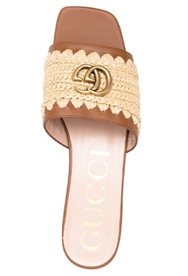 (Women) Gucci Leather Espadrille Slide 'Brown' 701837-U3610-9593 Lookbook (Women) Gucci Leather Espadrille Slide 'Brown' 701837-U3610-9593