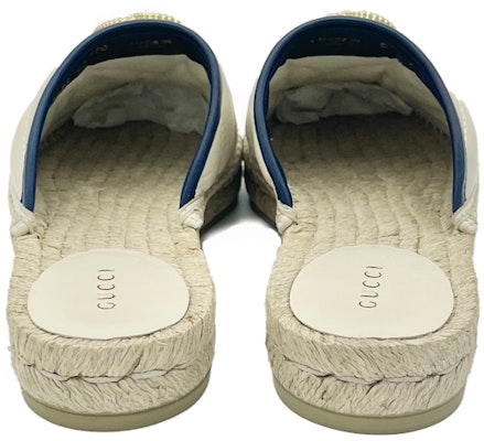 (W) Alpargatas de Cuero Gucci con Doble G Deslizables 'Blancas' 628565-BKO60-9087 Lookbook (W) Alpargatas de Cuero Gucci con Doble G Deslizables 'Blancas' 628565-BKO60-9087