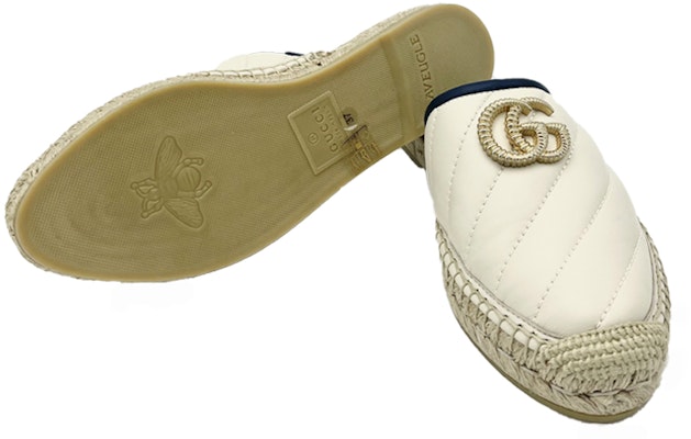 (W) Alpargatas de Cuero Gucci con Doble G Deslizables 'Blancas' 628565-BKO60-9087 Shop (W) Alpargatas de Cuero Gucci con Doble G Deslizables 'Blancas' 628565-BKO60-9087