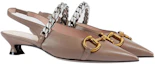 Lookbook (W) Scarpe Gucci Chiodate in Pelle Bassa Tacco Alto ''Horsebit Brown'' 616596-1RH00-2606