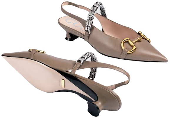 (Women) Gucci Leather Fashion Low-cut High-Heel Shoes 'Horsebit Brown' 616596-1RH00-2606 Details for (Women) Gucci Leather Fashion Low-cut High-Heel Shoes 'Horsebit Brown' 616596-1RH00-2606