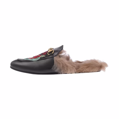 (W) Gucci Leather Fashion Mule 'Black'