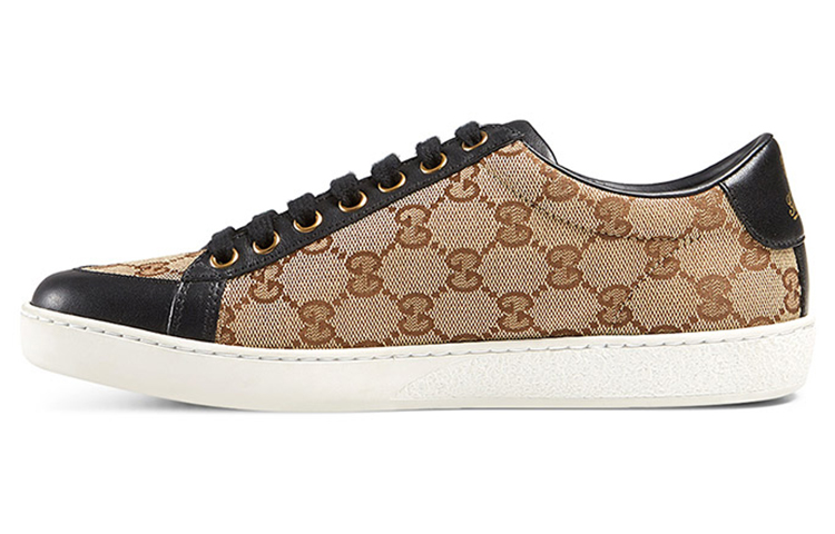 (Women) Gucci Leather Fashion Sneaker 'Black Brown' 338883-FTAZ0-9767