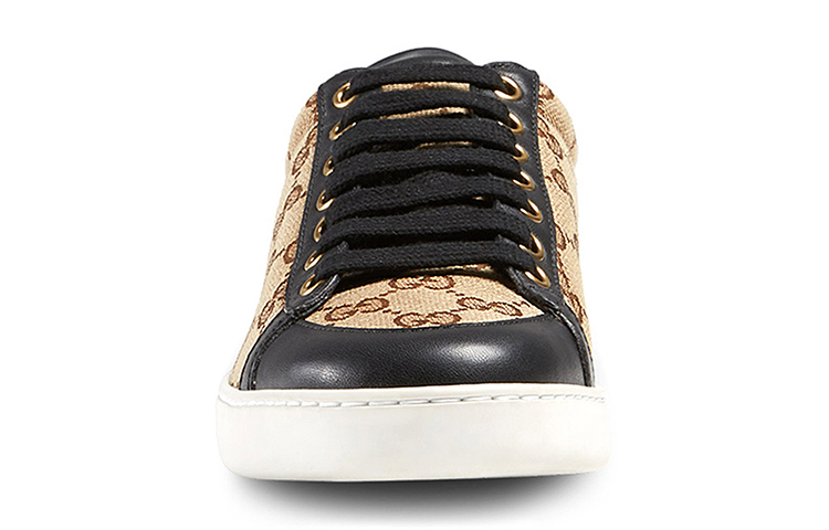 Lookbook (Women) Gucci Leather Fashion Sneaker 'Black Brown' 338883-FTAZ0-9767