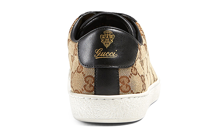 Shop (Women) Gucci Leather Fashion Sneaker 'Black Brown' 338883-FTAZ0-9767