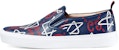 (W) Sneaker Fesyen Kulit Gucci 'Biru' 454327-DSS30-4176