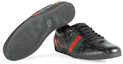 Purchase (Women) Gucci Leather Fashion Sneakers 'Black' 408496-AXWL0-1086
