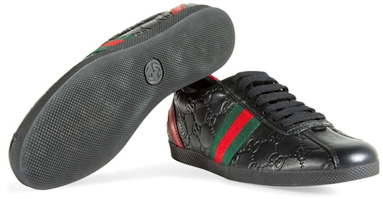 (Women) Gucci Leather Fashion Sneakers 'Black' 408496-AXWL0-1086 Purchase (Women) Gucci Leather Fashion Sneakers 'Black' 408496-AXWL0-1086