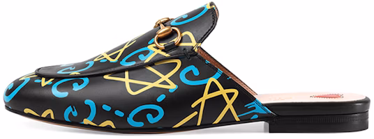 (Women) Gucci Leather Fashion Sneakers 'Black Blue Yellow' 448526-DSS00-8403 (Women) Gucci Leather Fashion Sneakers 'Black Blue Yellow' 448526-DSS00-8403
