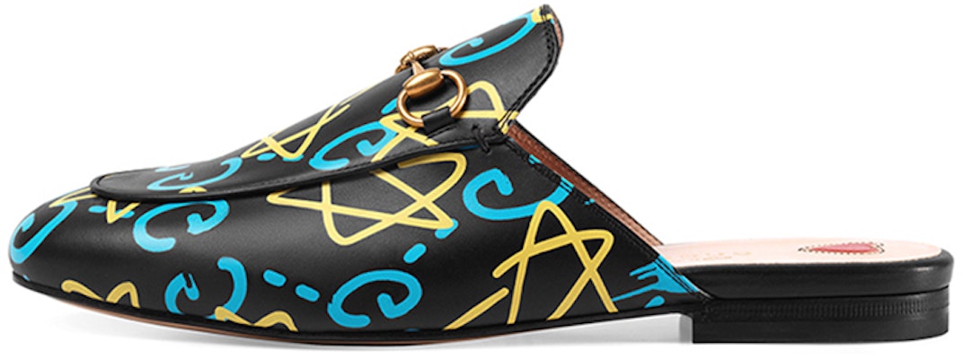 (Women) Gucci Leather Fashion Sneakers 'Black Blue Yellow' 448526-DSS00-8403 Buy (Women) Gucci Leather Fashion Sneakers 'Black Blue Yellow' 448526-DSS00-8403