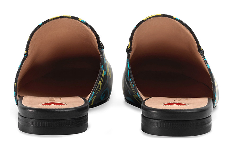 Shop (Women) Gucci Leather Fashion Sneakers 'Black Blue Yellow' 448526-DSS00-8403
