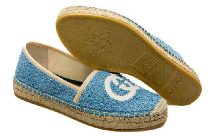 Purchase (W) Gucci Kulit Rata 'Biru' 695070-UYR10-4570