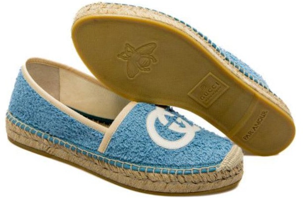 (W) グッチ レザー フラットシューズ(ブルー) 695070-UYR10-4570 Purchase (W) グッチ レザー フラットシューズ(ブルー) 695070-UYR10-4570