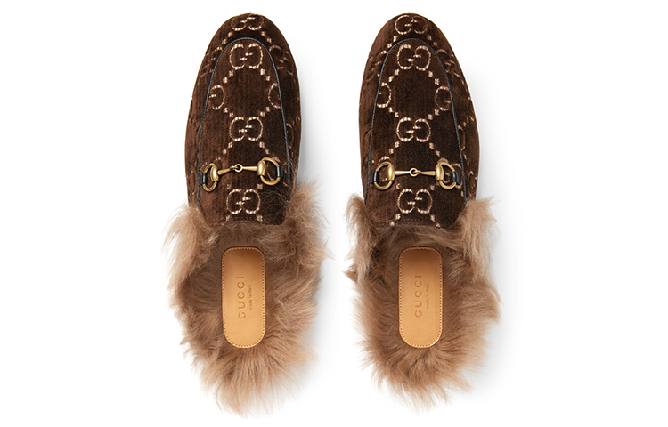 Lookbook (W) Gucci Chaussures Plates en Cuir ''Marron'' 448657-9JT10-2060