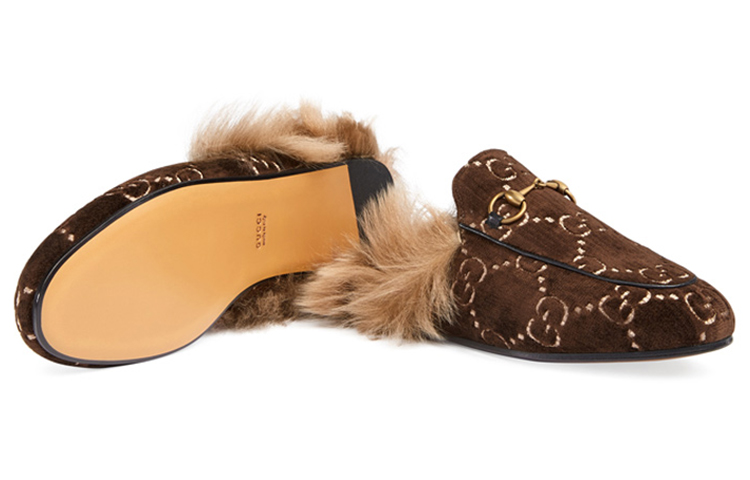 (W) Gucci Leather Flat 'Brown' 圖 5