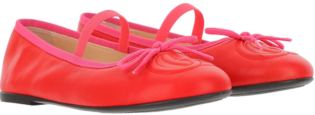 (W) グッチ レザー フラット「レッド」 7029071D7A06561 Order (W) グッチ レザー フラット「レッド」 7029071D7A06561