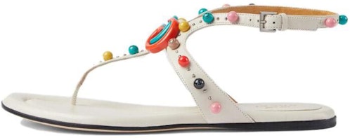(Women) Gucci Leather Flat Mule 'Buckle Beige' 746031-BKO00-9049 (Women) Gucci Leather Flat Mule 'Buckle Beige' 746031-BKO00-9049