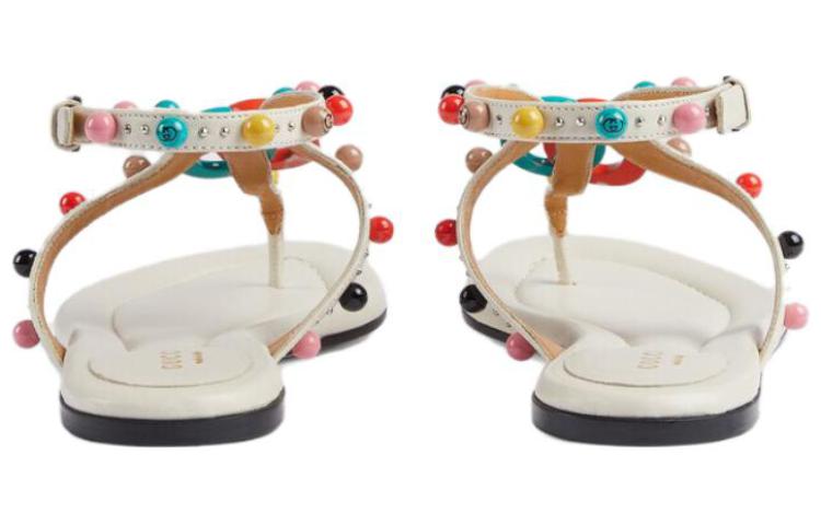 Lookbook (W) グッチ レザー フラットミュール "バックルベージュ" 746031-BKO00-9049