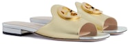 Order (W) Gucci Selipar Rata Kulit 'Gold Fashion Slide' 730996-B8B00-8053