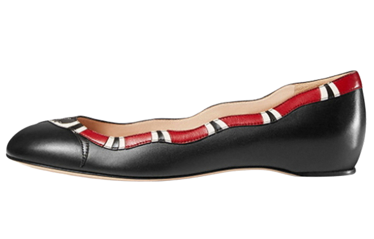 (Women) Gucci Leather Flats 'Black Fashion' 453401-C9D10-1186