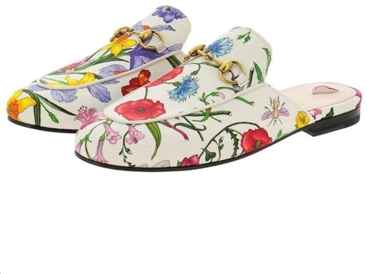 (Women) Gucci Leather Floral Mule 'White' 475094-9ZIF0-9090 Shop (Women) Gucci Leather Floral Mule 'White' 475094-9ZIF0-9090