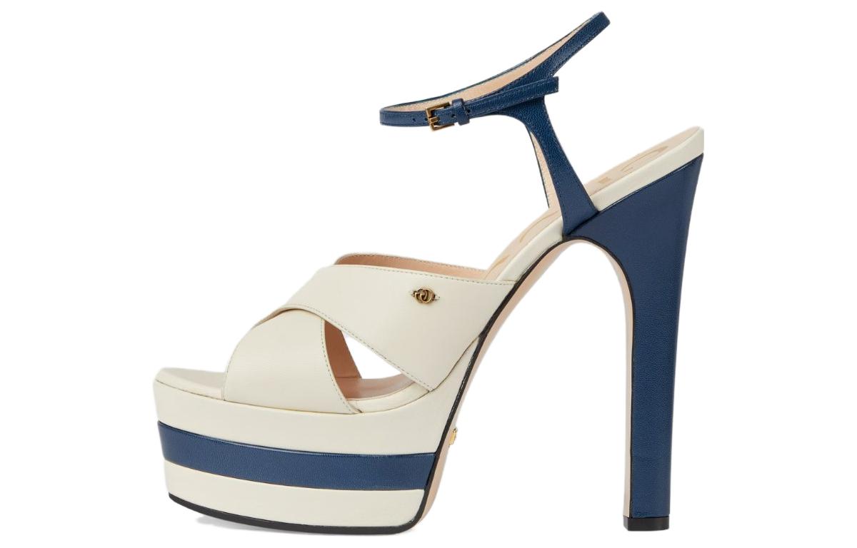 Buy (W) Talons en cuir Gucci GG ''Rayure Bleue''. 746613-C9D10-9047