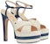 (Women) Gucci Leather GG 'Blue Stripe Heels' 746613-C9D10-9047