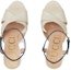Shop (Women) Gucci Leather GG 'Blue Stripe Heels' 746613-C9D10-9047