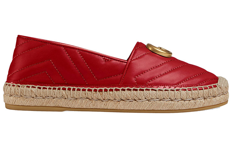 Order (W) Chaussures de Pêcheur Gucci en Cuir GG ''Rouge''. 551890-BKO00-6433