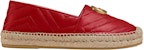(Women) Gucci Leather GG 'Red Fisherman Shoes' 551890-BKO00-6433