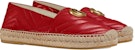 (Women) Gucci Leather GG 'Red Fisherman Shoes' 551890-BKO00-6433