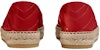 (Women) Gucci Leather GG 'Red Fisherman Shoes' 551890-BKO00-6433