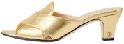 Buy (Women) Gucci Leather GG High-Heel Slide 'Gold' 656382-B8B00-8009