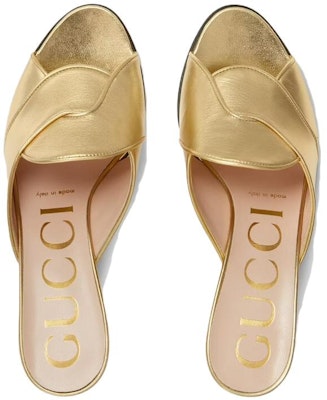 (Women) Gucci Leather GG High-Heel Slide 'Gold' 656382-B8B00-8009 Shop (Women) Gucci Leather GG High-Heel Slide 'Gold' 656382-B8B00-8009