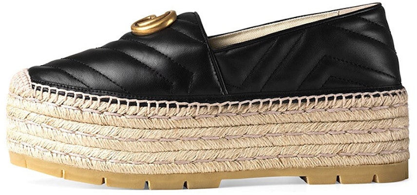 (Women) Gucci Leather GG Platform 'Black' 551884-KO00-1000 Buy (Women) Gucci Leather GG Platform 'Black' 551884-KO00-1000