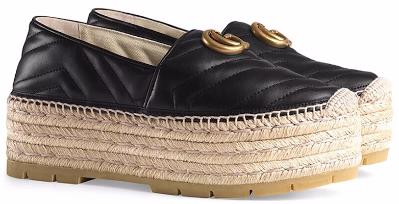 (Women) Gucci Leather GG Platform 'Black' 551884-KO00-1000 Order (Women) Gucci Leather GG Platform 'Black' 551884-KO00-1000